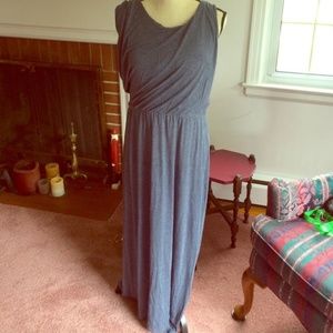 Anthropologie Bordeaux maxi dress Large EUC